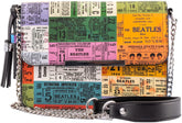 LOUNGEFLY The Beatles Ticket Stubs Pattern Crossbody Purse