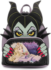 LOUNGEFLY Disney Villains Scene Maleficent Sleeping Beauty Womens Double Strap Shoulder Bag Purse