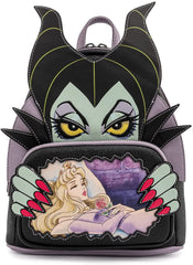 LOUNGEFLY Disney Villains Scene Maleficent Sleeping Beauty Womens Double Strap Shoulder Bag Purse