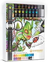 CHAMELEON - Chameleon Art Products, Chameleon Color Tones, Deluxe Set - 22 Pens