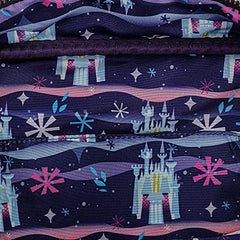 Loungefly Cinderella Castle Chain Strap Blue-Purple Crossbody Bag
