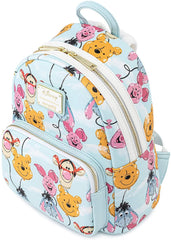 LOUNGEFLY Disney Winnie the Pooh Balloon Friends Womens Double Strap Shoulder Bag Purse