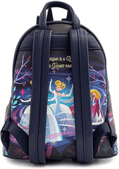 LOUNGEFLY Disney Cinderella Castle Series Womens Double Strap Shoulder Bag Purse