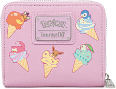 Loungefly Pokemon Ice Cream Denim Zip Wallet