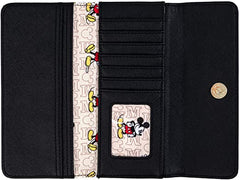LOUNGEFLY Disney Mickey Mouse Hardware Faux Leather Wallet