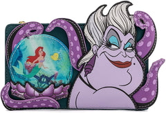 LOUNGEFLY Disney Villains Ursula Crystal Ball Flap Wallet