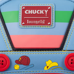 LOUNGEFLY Childs Play Chucky Cosplay Womens Double Strap Shoulder Bag Purse