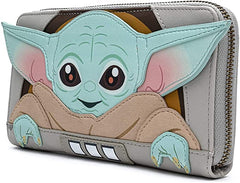 LOUNGEFLY Star Wars Baby Yoda The Mandalorian Wallet
