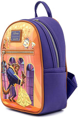 LOUNGEFLY Disney Beauty and the Beast Ballroom Scene Womens Double Strap Shoulder Bag Purse
