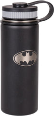 DC Batman Stainless Steel Water Bottle - Wide Mouth Double Walled Vacuum Insulated Bottle for Hot and Cold Beverages - 550ml/18oz