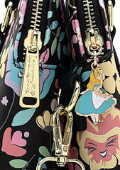 LOUNGEFLY Disney Alice in Wonderland Flowers Crossbody Purse