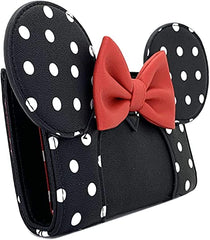 LOUNGEFLY x Disney Minnie Mouse Polka Dot Cosplay Flap Wallet