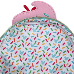 LOUNGEFLY Disney Mickey and Minnie Mouse Sweets Ice Cream Womens Double Strap Shoulder Bag Purse