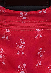 Loungefly Disney Minnie Mouse Quilted Pink Polka Dot Bow Crossbody Bag