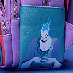 Loungefly Disney Villains Color Block Triple Pocket Backpack