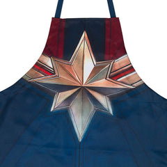 CAPTAIN MARVEL Kitchen Apron - One Size Fits Most - Super for Avengers Fans Who Like to Bake and Cook - Polyester