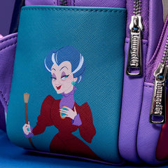 Loungefly Disney Villains Color Block Triple Pocket Backpack