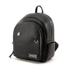 LOUNGEFLY Black Pin Trader Collector Mini Backpack