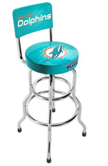 Miami Dolphins NFL High Back Adjustable Swivel Stool, Arcade1Up
