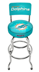 Miami Dolphins NFL High Back Adjustable Swivel Stool, Arcade1Up