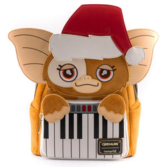 LOUNGEFLY Gremlins Gizmo Holiday Cosplay Adult Womens Double Strap Shoulder Bag Purse with Removable Hat