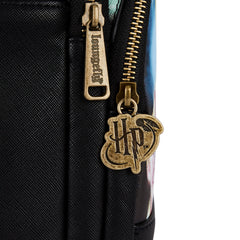 LOUNGEFLY Harry Potter Trilogy Triple Pocket Womens Double Strap Shoulder Bag Purse