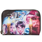 LOUNGEFLY Harry Potter Trilogy Sorcerers Stone Zip Around Wallet Harry Potter One Size