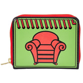 LOUNGEFLY BLUES CLUES HANDY DANDY NOTEBOOK ZIP AROUND WALLET