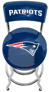 New England Patriots NFL High Back Adjustable Swivel Stool, Arcade1Up