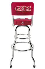 San Francisco 49ers NFL High Back Adjustable Swivel Stool, Arcade1Up