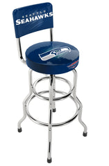 Seattle Seahawks NFL High Back Adjustable Swivel Stool, Arcade1Up