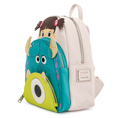 LOUNGEFLY Pixar Monsters Inc Boo Mike Sully Cosplay Minibackpack