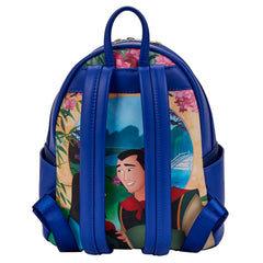 LOUNGEFLY Disney Mulan Castle Light Up Mini Backpack Mulan One Size