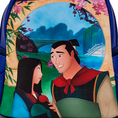 LOUNGEFLY Disney Mulan Castle Light Up Mini Backpack Mulan One Size