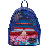 LOUNGEFLY Disney Mulan Castle Light Up Mini Backpack Mulan One Size