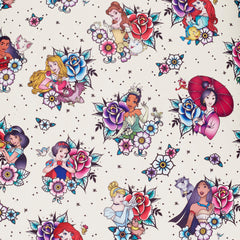Loungefly Disney Princess Tattoo All Over Double Strap Shoulder Bag