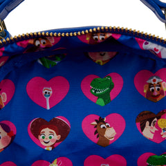LOUNGEFLY Disney Pixar Moment Toy Story Woody Bo Peep Womens Double Strap Shoulder Bag Purse