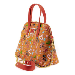 LOUNGEFLY Disney Seasonal Gingerbread AOP Crossbody