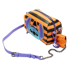 Loungefly Disney Lilo and Stitch Striped Halloween Candy Crossbody Bag