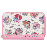LOUNGEFLY Disney Princess Tattoo Zip Around Wallet Disney Princess One Size
