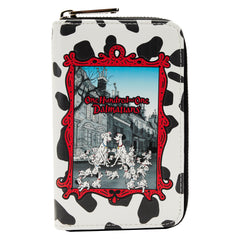 LOUNGEFLY DISNEY CLASSIC BOOKS 101 DALMATIANS BOOK ZIP AROUND WALLET