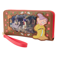 Loungefly Disney Diamond Mine Lenticular Wristlet Zip Around Wallet