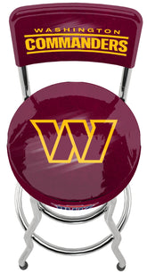 Washington Commanders NFL High Back Adjustable Swivel Stool, Arcade1Up