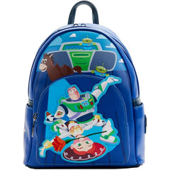 LOUNGEFLY Disney Pixar Moments Toy Story Jesse and Buzz Womens Double Strap Shoulder Bag Purse
