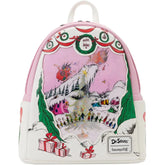LOUNGEFLY Dr Seuss How the Grinch Stole Christmas Lenticular Scene Double Strap Shoulder Bag