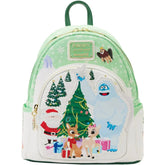 LOUNGEFLY Rudolph the Red Nosed Reindeer Holiday Group Double Strap Shoulder Bag