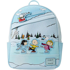 LOUNGEFLY Charlie Brown Ice Skating Double Strap Shoulder Bag