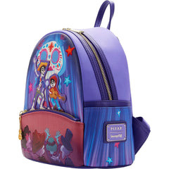 LOUNGEFLY Disney Pixar Coco Miguel & Hector Performance Scene Mini Backpack