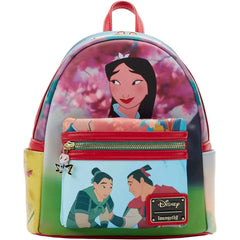 LOUNGEFLY Disney Mulan Princess Scene Double Strap Shoulder Bag