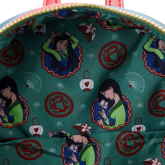 LOUNGEFLY Disney Mulan Princess Scene Double Strap Shoulder Bag